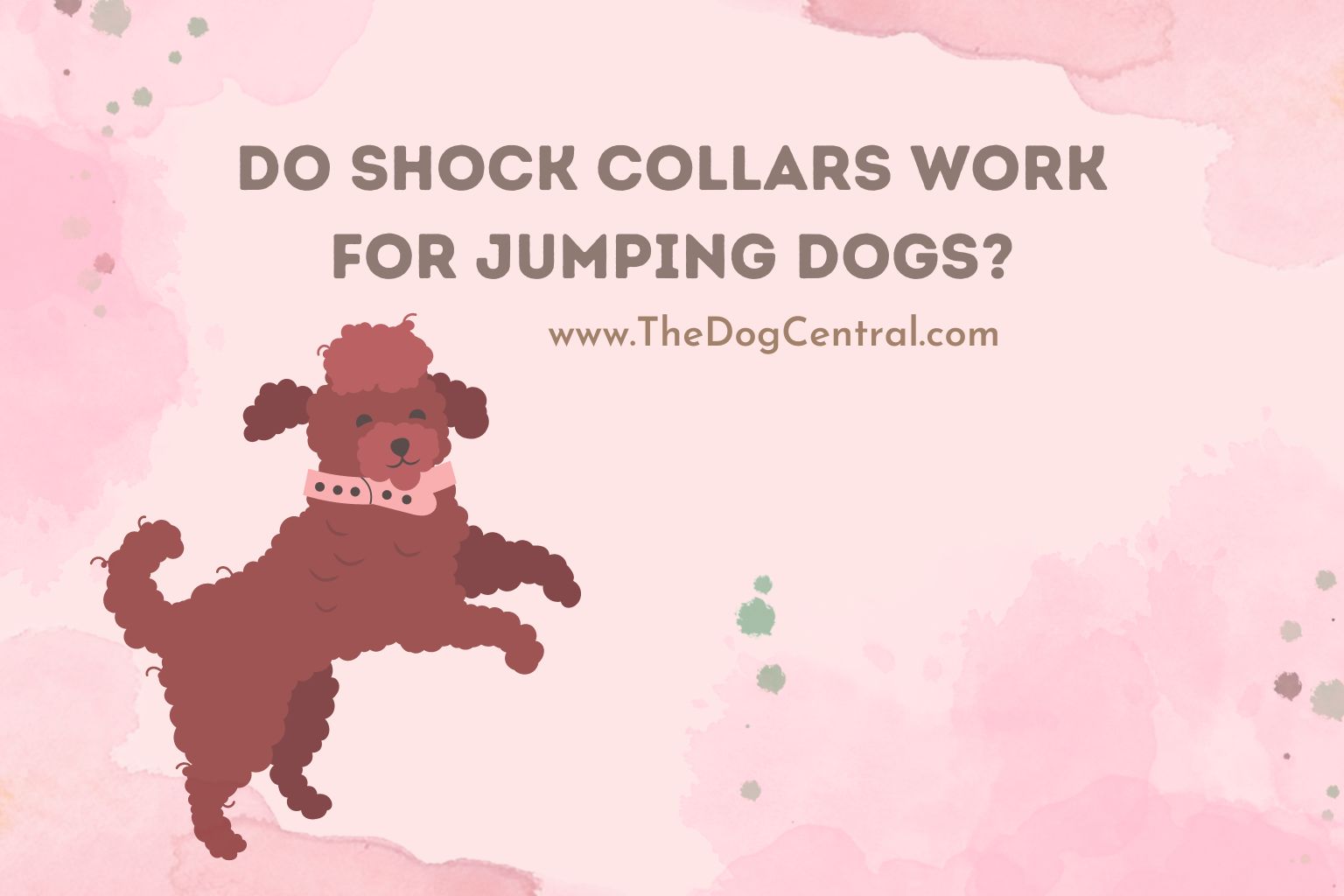 Do shock collars work for jumping dogs